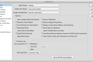 تنظیمات پیش فرض فتوشاپ- Photoshop Preferences